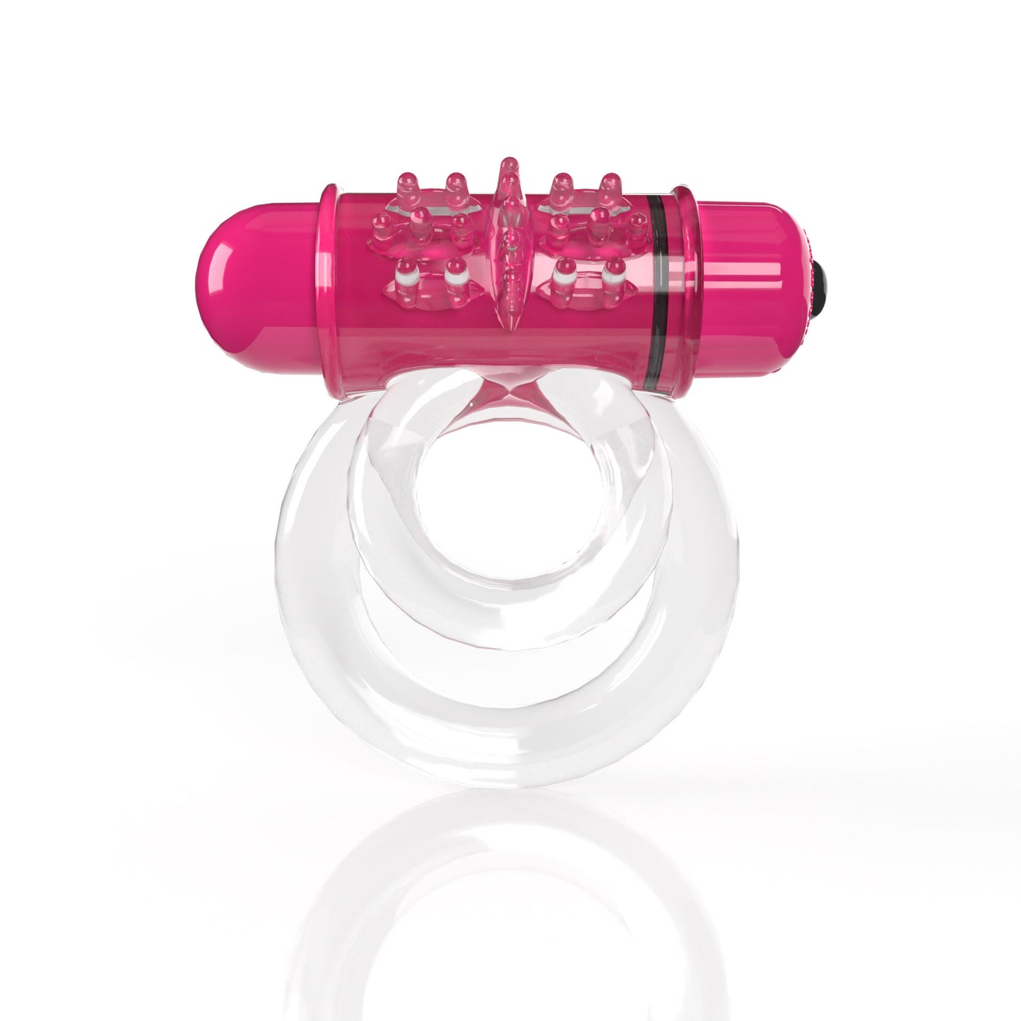 Screaming O 4t - Double O 6 Super Powered Vibrating Double Ring - Strawberry SO-4TD6-ST