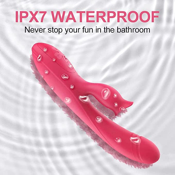 G Spot Vibrator ; Rose Sex Toys for Clitoris G-spot Stimulation; Waterproof Dildo Vibrator with 10Powerful Vibrations Dual Motor Stimulator for Women - Whoopee Shop