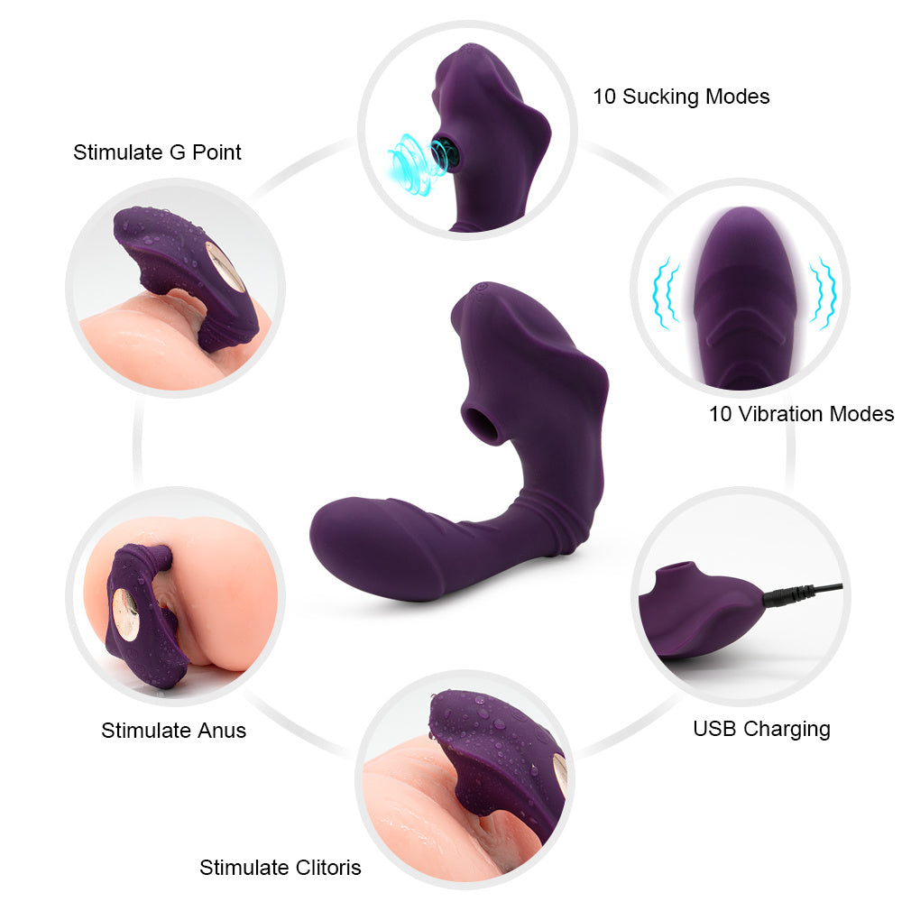 Sucker vibrator; wear yin sucking masturbator; second tide rose sex toy - Whoopee Shop