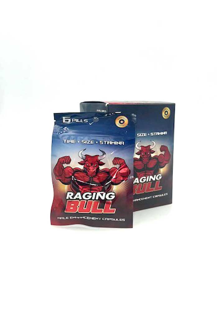 Raging Bull Male Enhancement - 6 Ct Pills Per Sleeve - 24 Sleeve - Display CG-RBB2