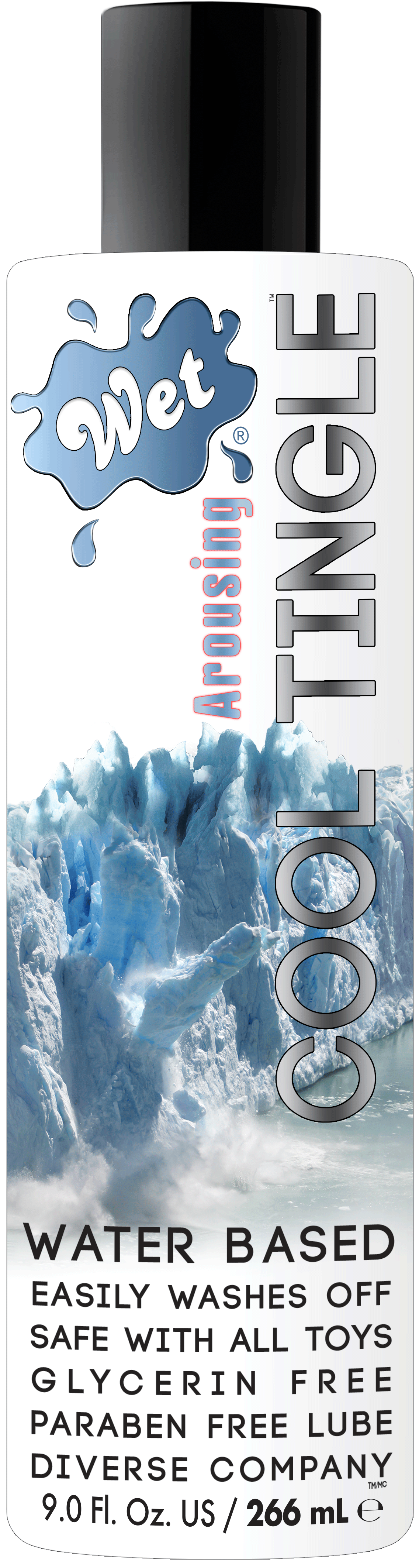 Wet Cool Tingle Water Based Lubricant - 9.0 Fl Oz WT27308