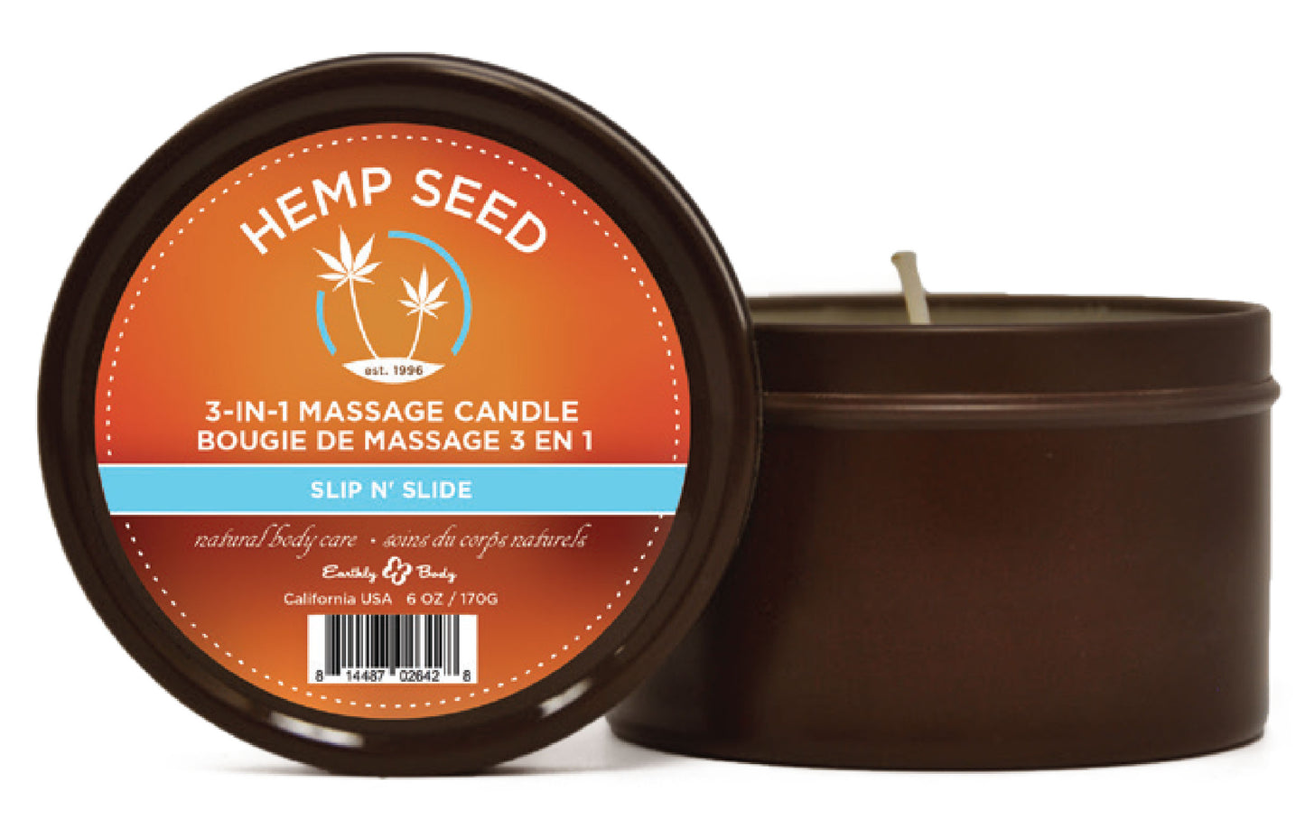 3-in-1 Massage Candle - 6 Oz. - Slip n' Slide EB-HSCS022C