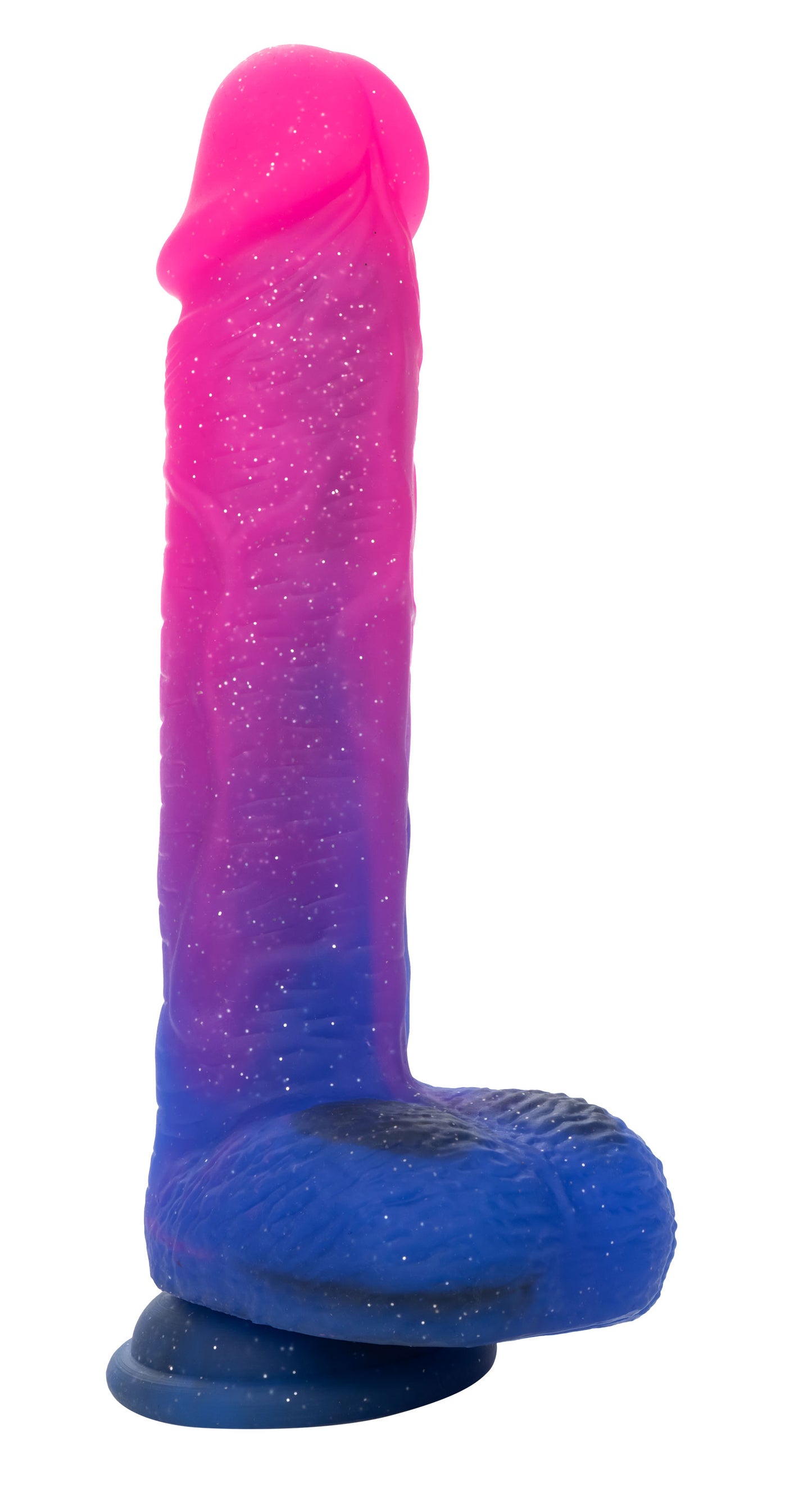 Naughty Bits Ombre Hombre XL Vibrating Dildo - - Pink/purple SE4410703