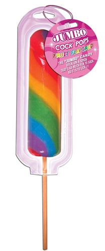 Jumbo Rainbow Cock Pops - Each HTP2481