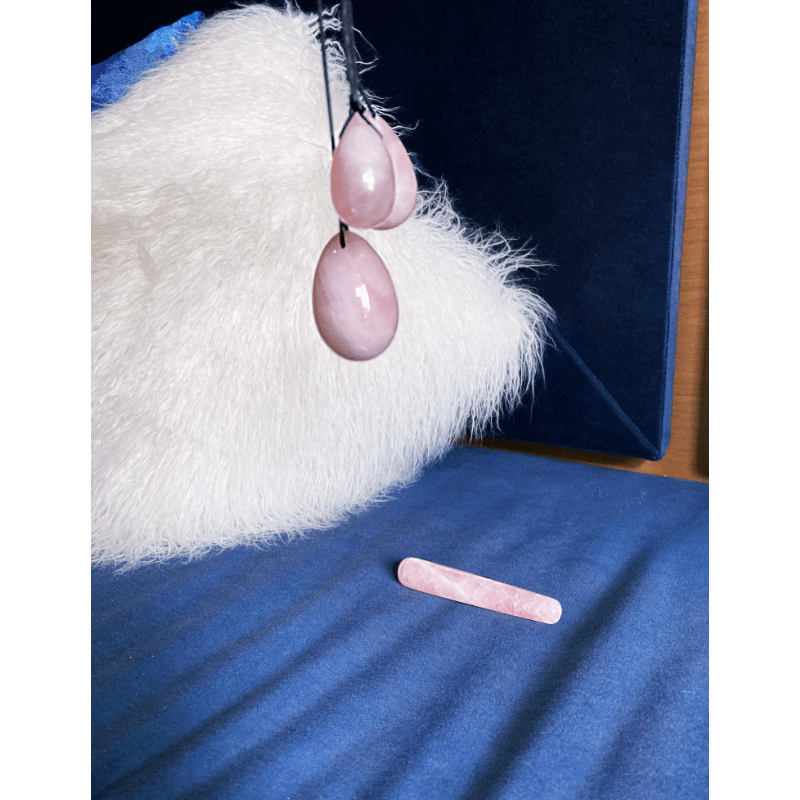 HARMONIA- The Enlightenment and Healing Rose Quartz Egg Set - Whoopee Shop