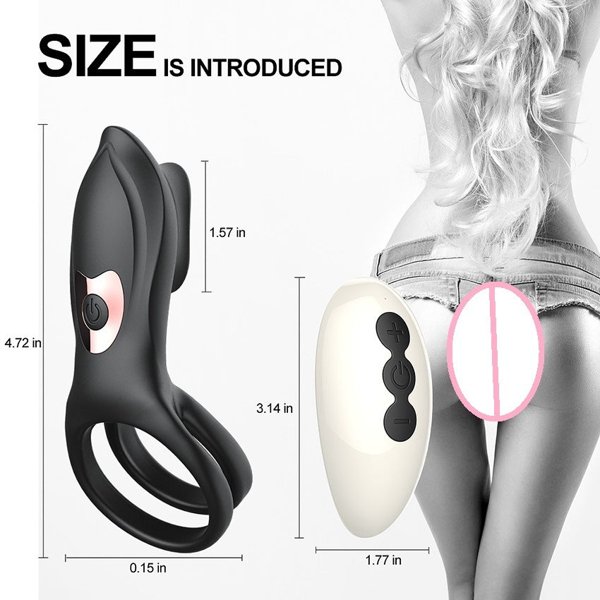 Remote Control Vibrating Penis Cock Ring Sex Toys Clitoris Vibrator Delay Male Lock Masturbator - Whoopee Shop