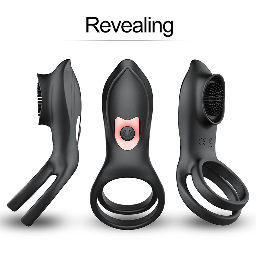 Remote Control Vibrating Penis Cock Ring Sex Toys Clitoris Vibrator Delay Male Lock Masturbator - Whoopee Shop