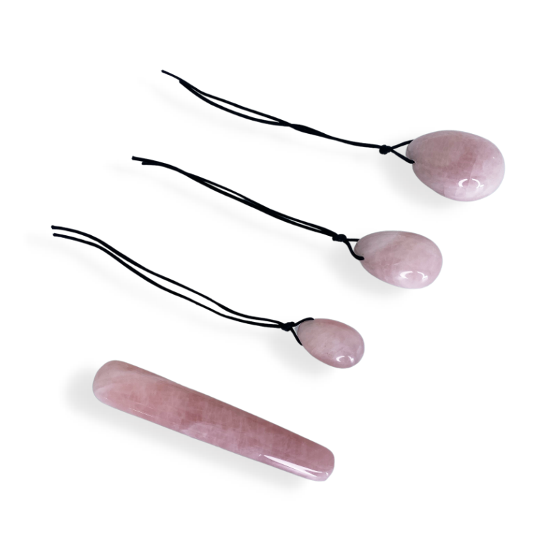 HARMONIA- The Enlightenment and Healing Rose Quartz Egg Set - Whoopee Shop