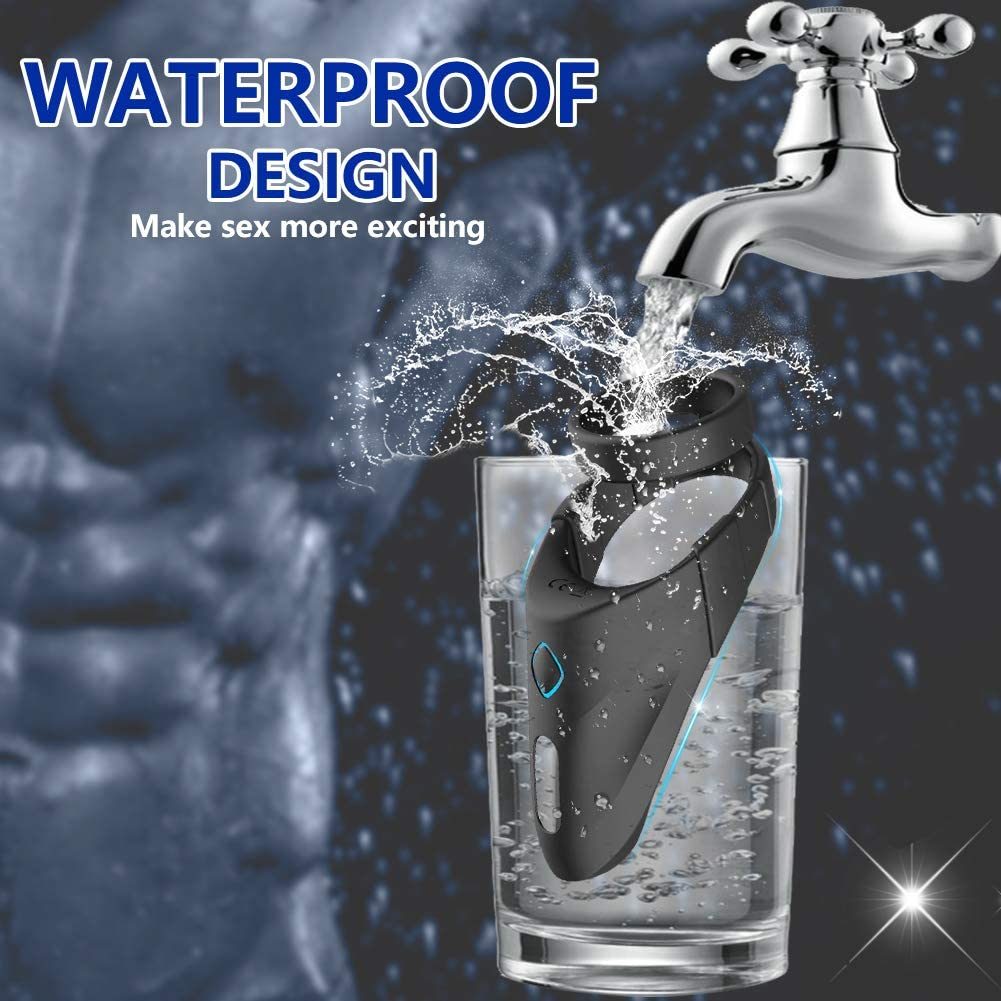 Silicone Penis Ring Couple Penis Vibrating Ring, Soft Sex Vibrators for Women and Men Anal and Clitoris Stimulation, for Ejaculation Delay - Whoopee Shop