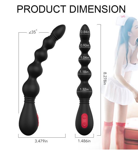 10 Modes Vibration Anal Vibration Machine Super Soft Silicone Product Used in Bedroom; Bathroom; Park; Party; 9 vibration modes - Whoopee Shop