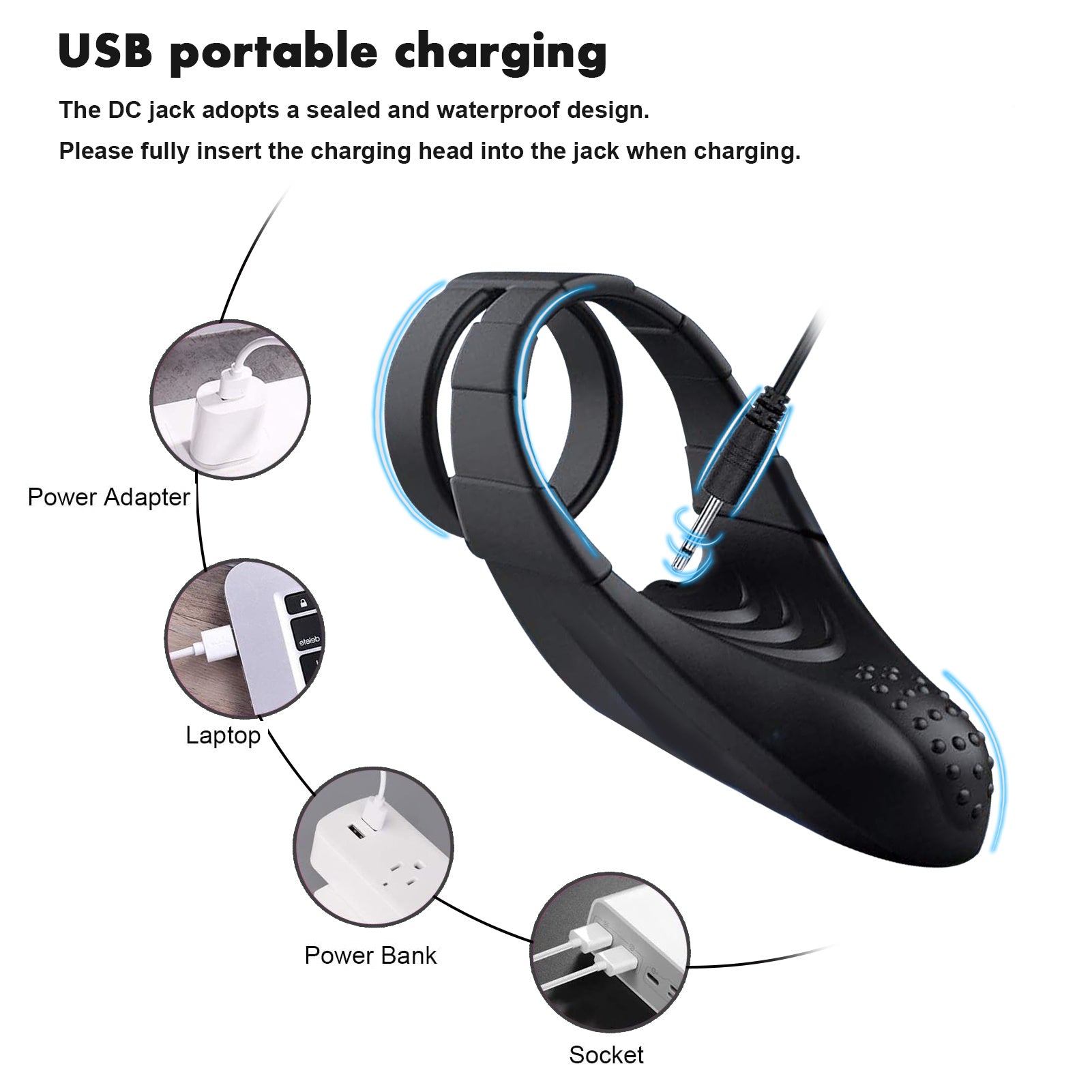 Silicone Penis Ring Couple Penis Vibrating Ring, Soft Sex Vibrators for Women and Men Anal and Clitoris Stimulation, for Ejaculation Delay - Whoopee Shop