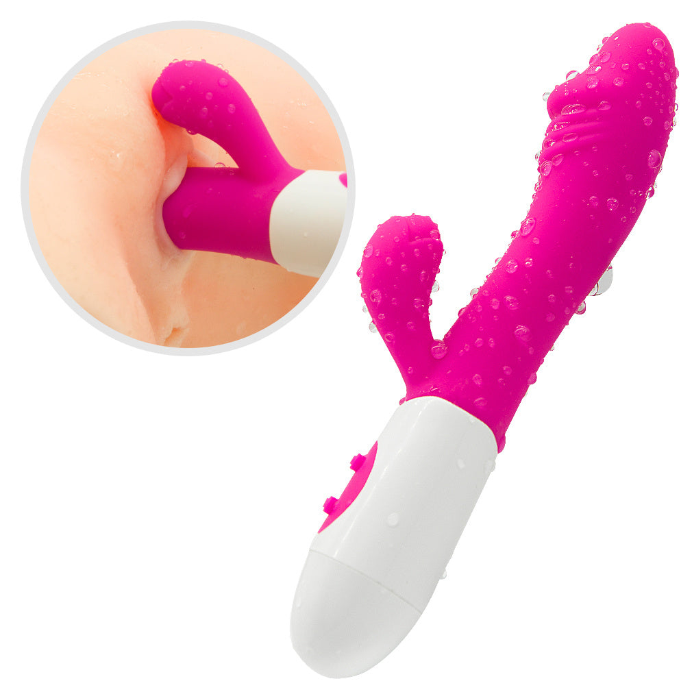 2 in 1 Rabbit Quiet Female Vibrators with Powerful Motors Clitoral Vibrator, Vibrating Dildos for Women Back and forth Vibrators for Women - Whoopee Shop