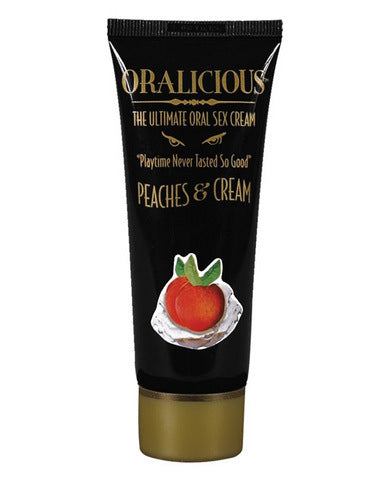 Oralicious Ultimate Oral Sex Cream 2 oz - Peaches and Cream - Whoopee Shop