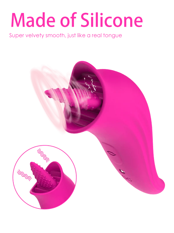 Clit Licking Tongue Sucking Vibrator G-Spot Oral Massager Sex Toys For Women US - Whoopee Shop