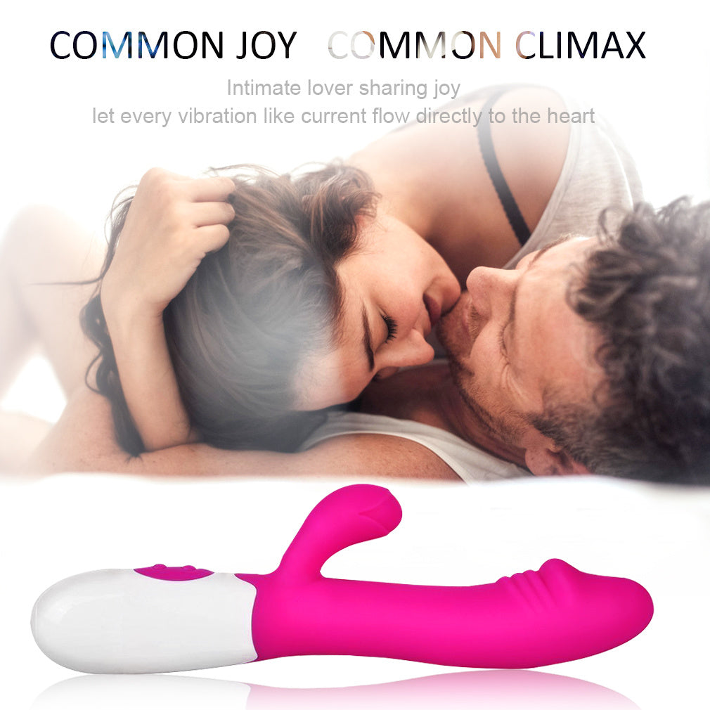 2 in 1 Rabbit Quiet Female Vibrators with Powerful Motors Clitoral Vibrator, Vibrating Dildos for Women Back and forth Vibrators for Women - Whoopee Shop