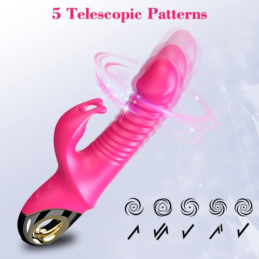 3 In 1 Clitoral Sucking Rabbit G Spot Vibrator Anal Triple Curve 12 Function Waterproof Dildo Vibrator For Her - Whoopee Shop