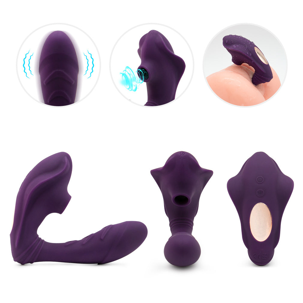 Sucker vibrator;  wear yin sucking masturbator;  second tide rose sex toy - Whoopee Shop