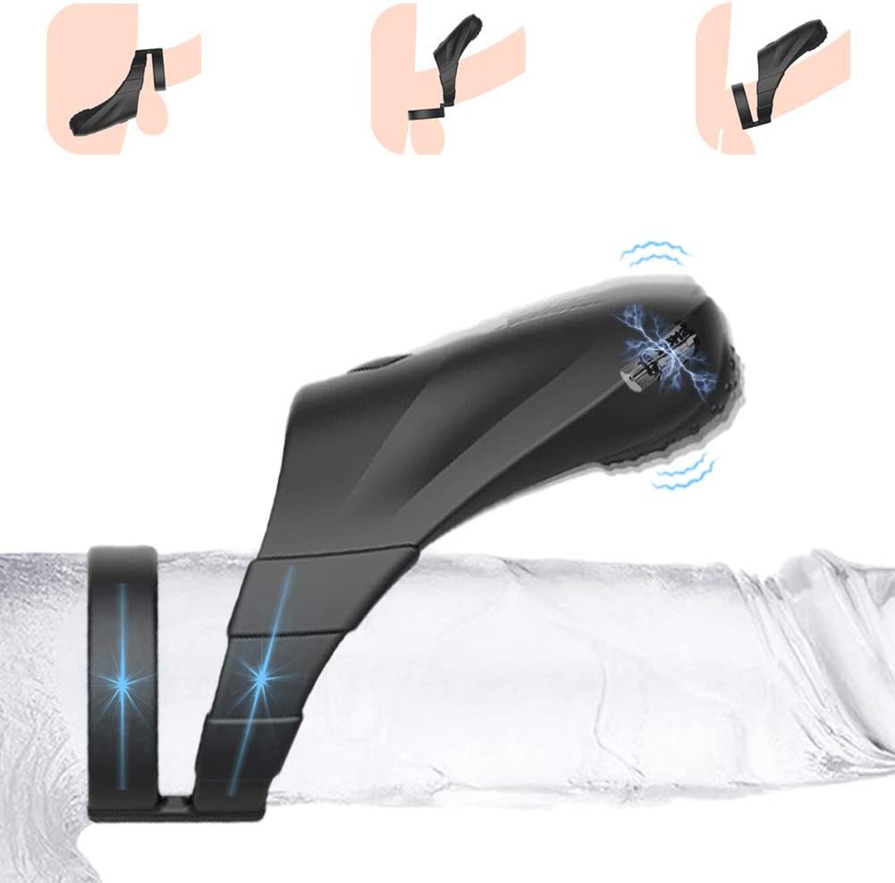 Silicone Penis Ring Couple Penis Vibrating Ring, Soft Sex Vibrators for Women and Men Anal and Clitoris Stimulation, for Ejaculation Delay - Whoopee Shop