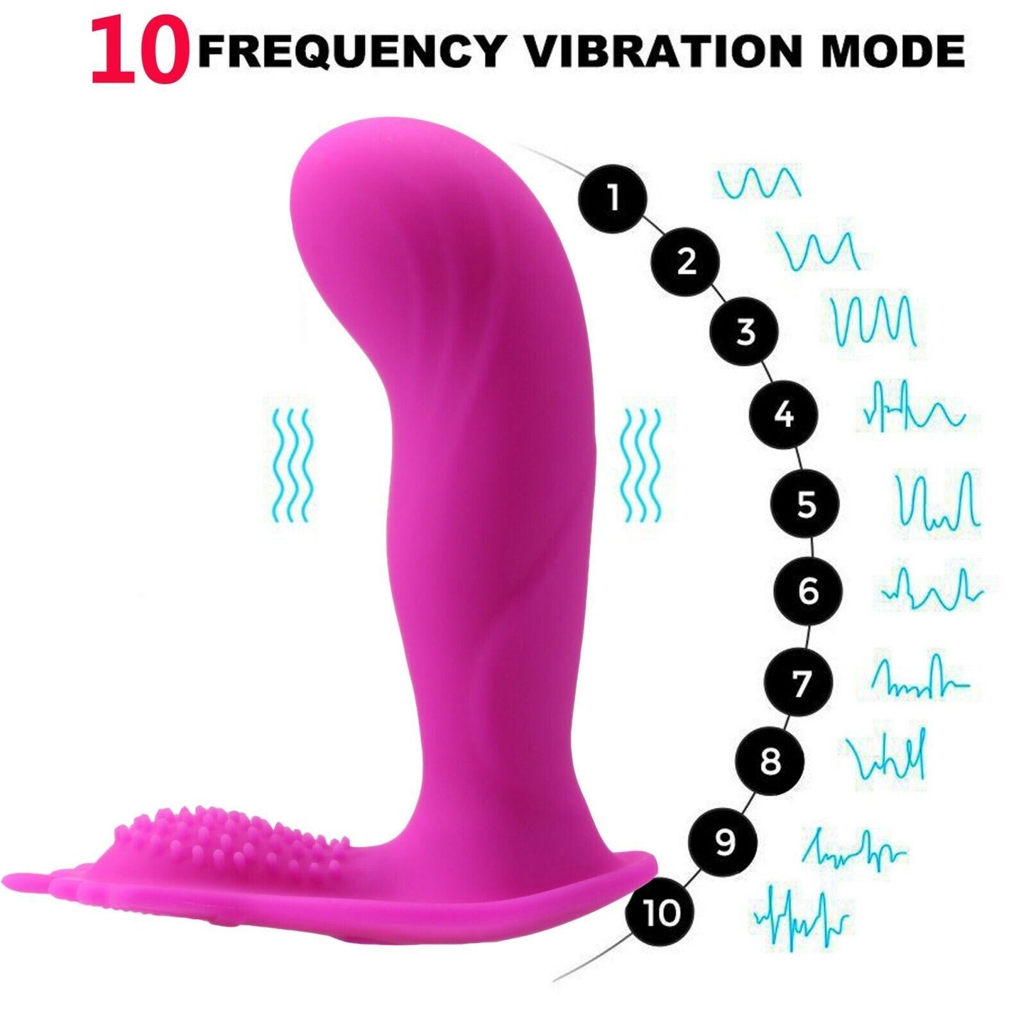 Wearable Wireless Remote Control G-spot Vibrator Anal Sex Toys for Women Couples - Whoopee Shop