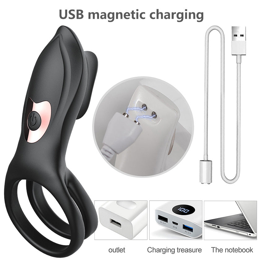 Remote Control Vibrating Penis Cock Ring Sex Toys Clitoris Vibrator Delay Male Lock Masturbator - Whoopee Shop