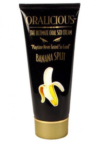 Oralicious Ultimate Oral Sex Cream 2oz Banana Split - Whoopee Shop