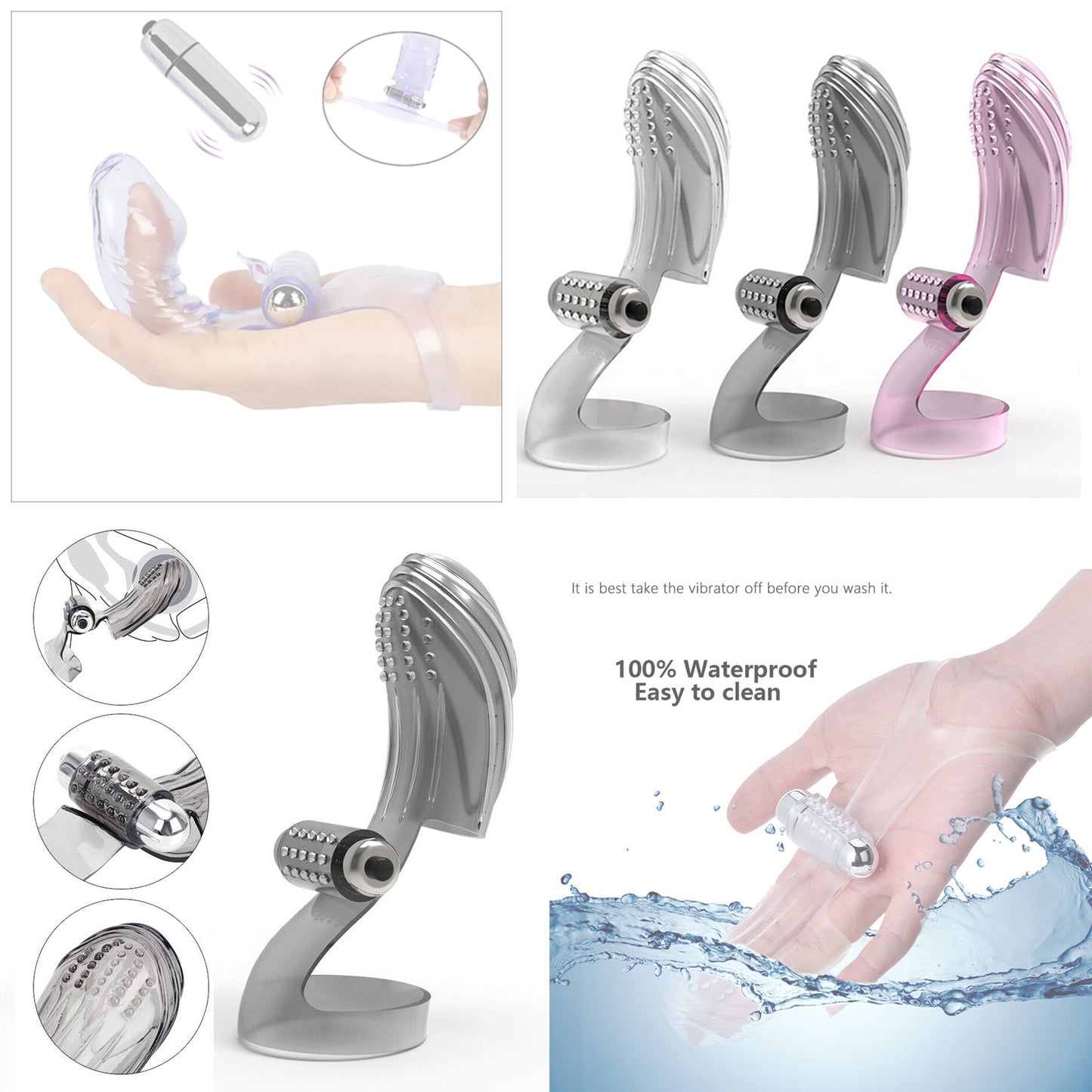 Free shipping Personal Cordless Handheld Wand Massager Powerful Quiet Magic Rechargeable Wireless Waterproof Multi-Function Massager - Whoopee Shop