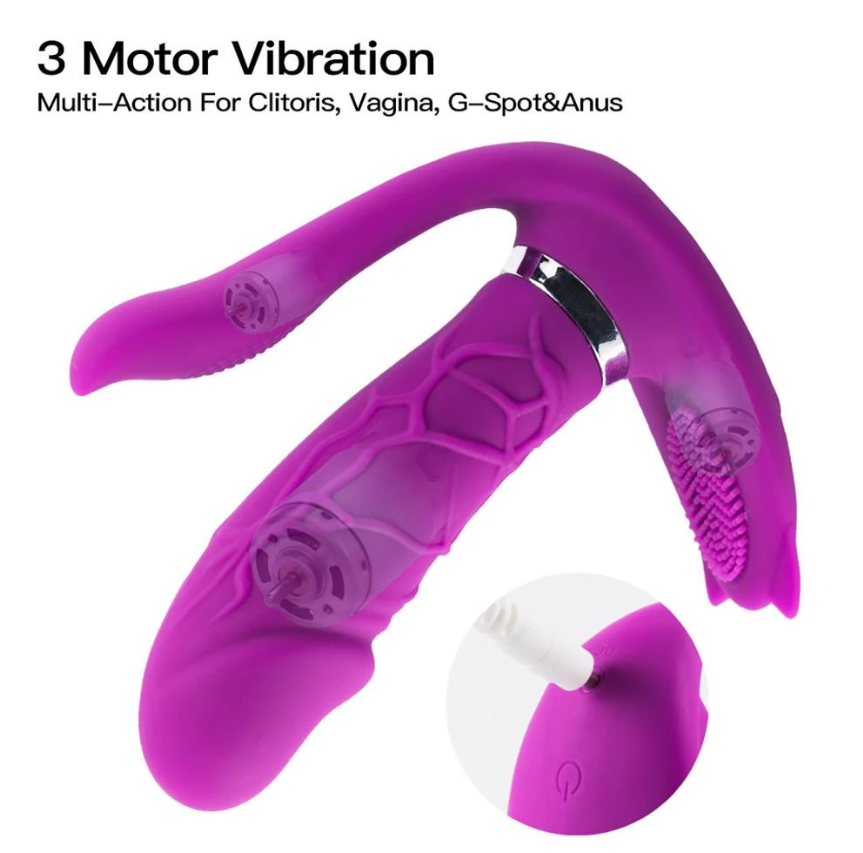 Naughty Cat 3Motor Waterproof Wireless Remote Control USB Rechargeable G-spot Panty Vibrator - Whoopee Shop