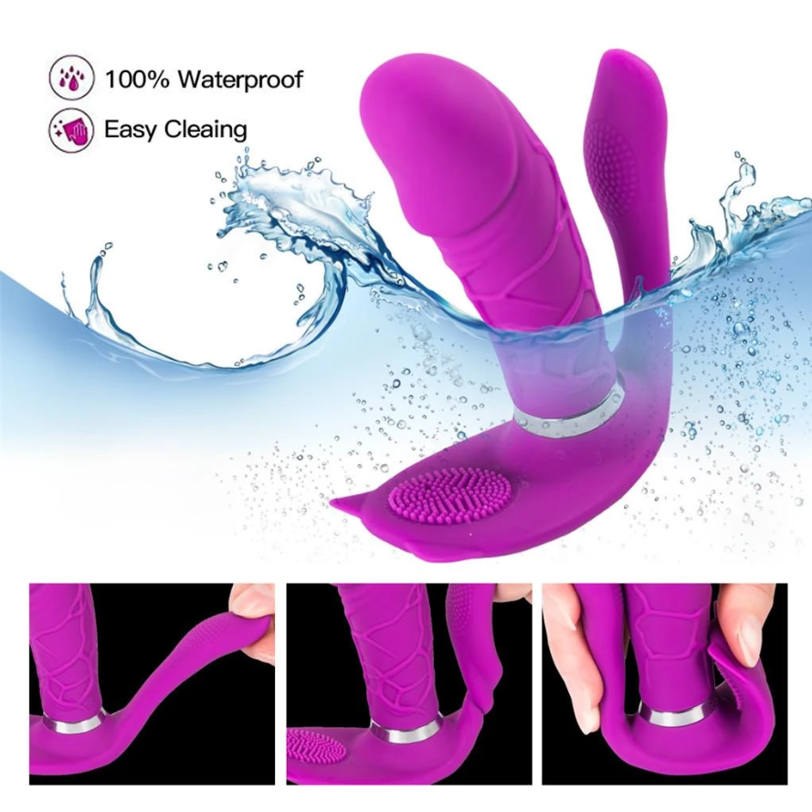 Naughty Cat 3Motor Waterproof Wireless Remote Control USB Rechargeable G-spot Panty Vibrator - Whoopee Shop