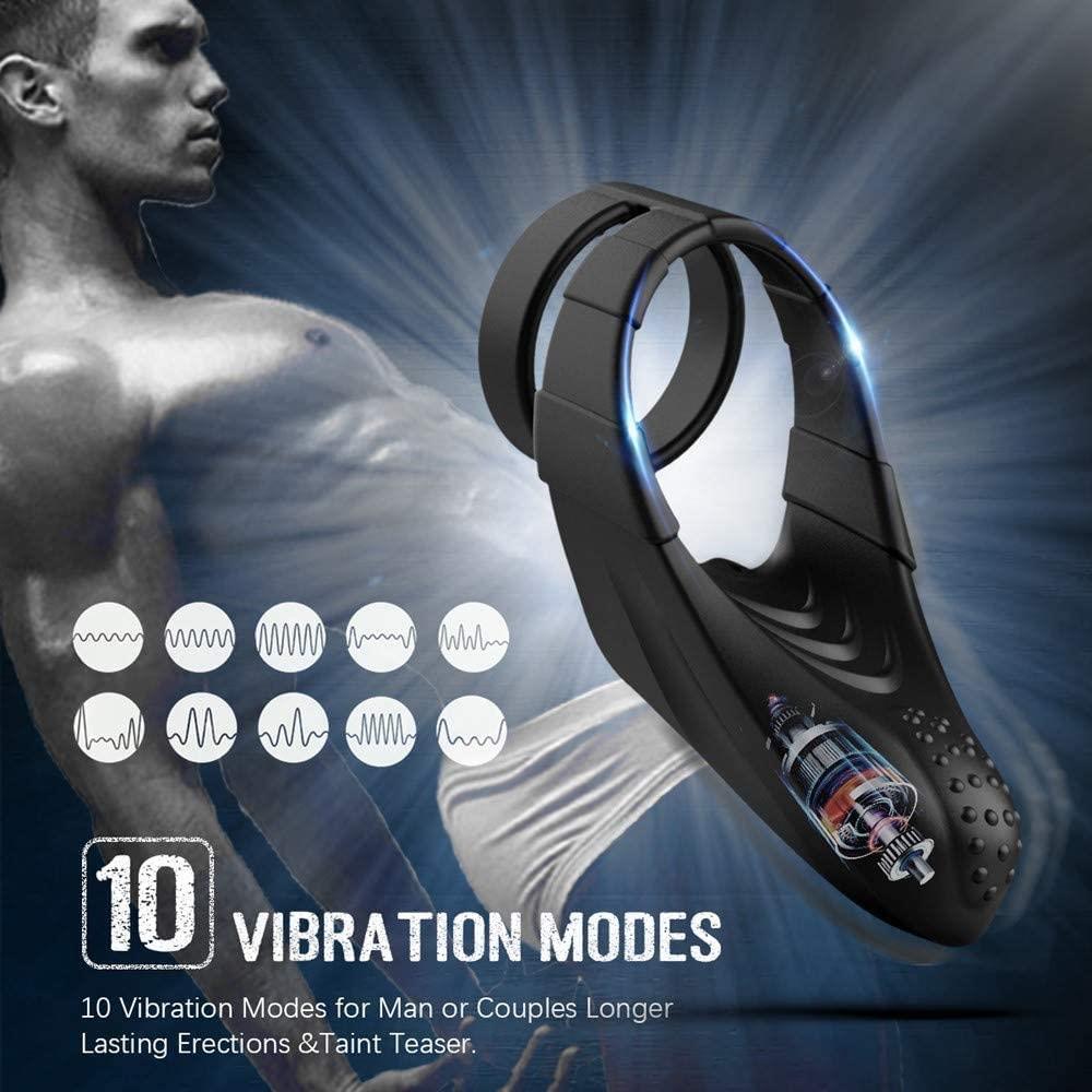 Silicone Penis Ring Couple Penis Vibrating Ring, Soft Sex Vibrators for Women and Men Anal and Clitoris Stimulation, for Ejaculation Delay - Whoopee Shop