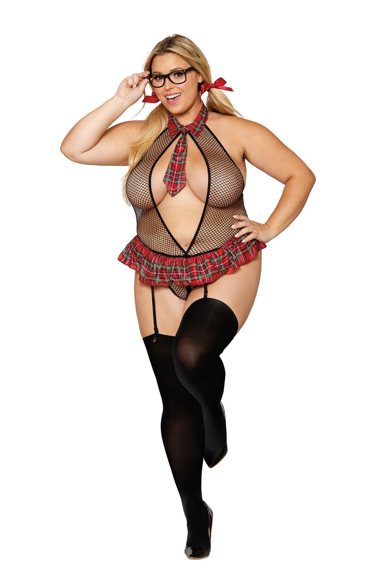 School Girl Fantasy - Queen Size - Black/red DG-12830BKRDQ